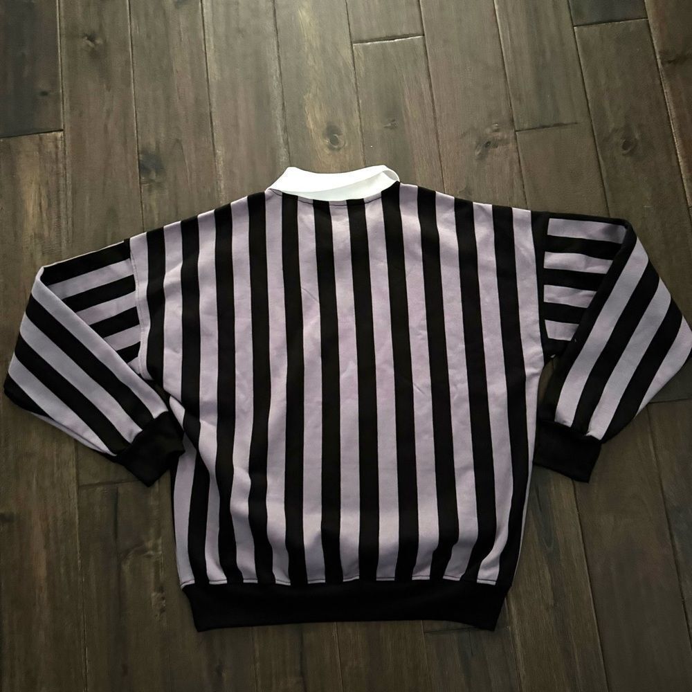 If It Were Me Lavender Striped Collared Sweatshirt XS NWOT - Picture 4 of 4